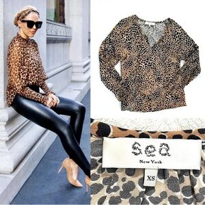 Sea New York Animal Print Blouse